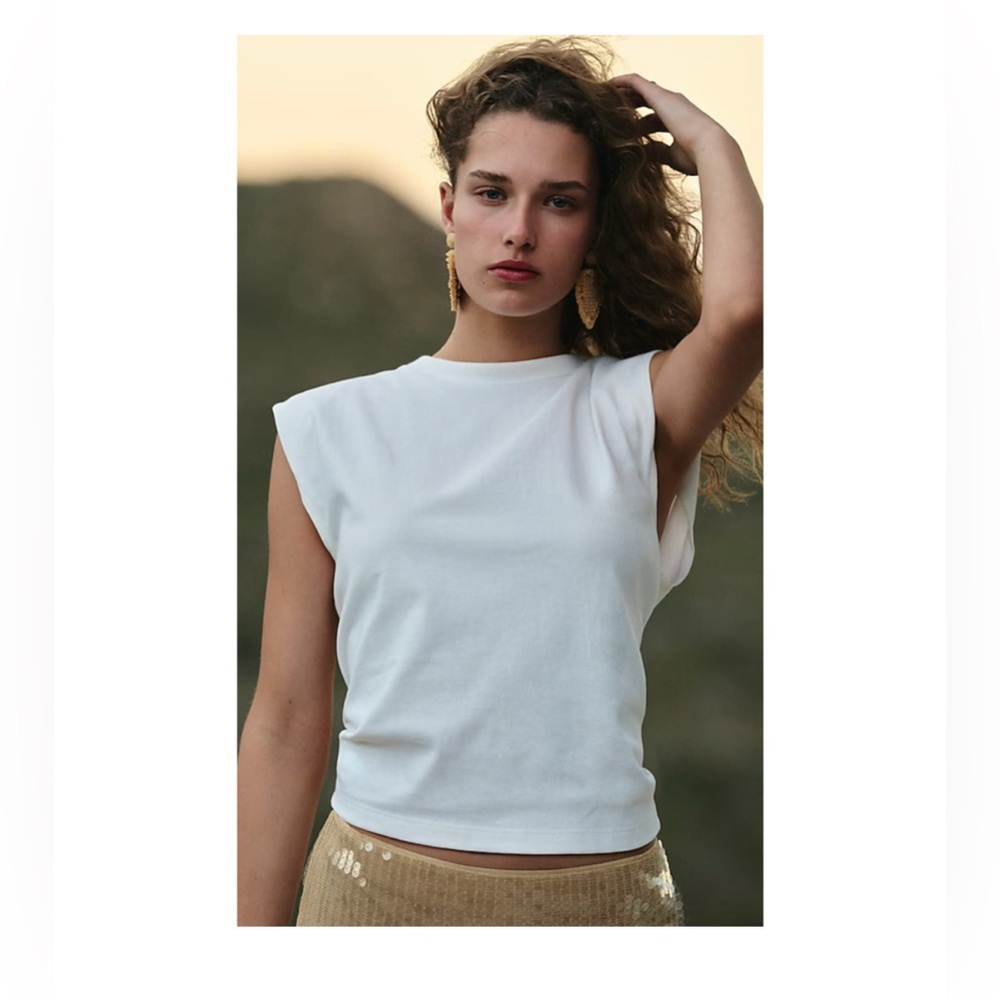 J. Crew Structured muscle T-shirt in mariner cotton
